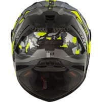 LS2 FF805 Thunder Carbon Motorcycle Race Helmet - Space Hi Viz Yellow / Grey