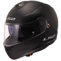 LS2 FF908 Strobe II Flip Front Motorcycle Helmet with Drop Down Visor - Solid Matt Black