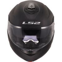 LS2 FF908 Strobe II Flip Front Motorcycle Helmet with Drop Down Visor - Solid Matt Black