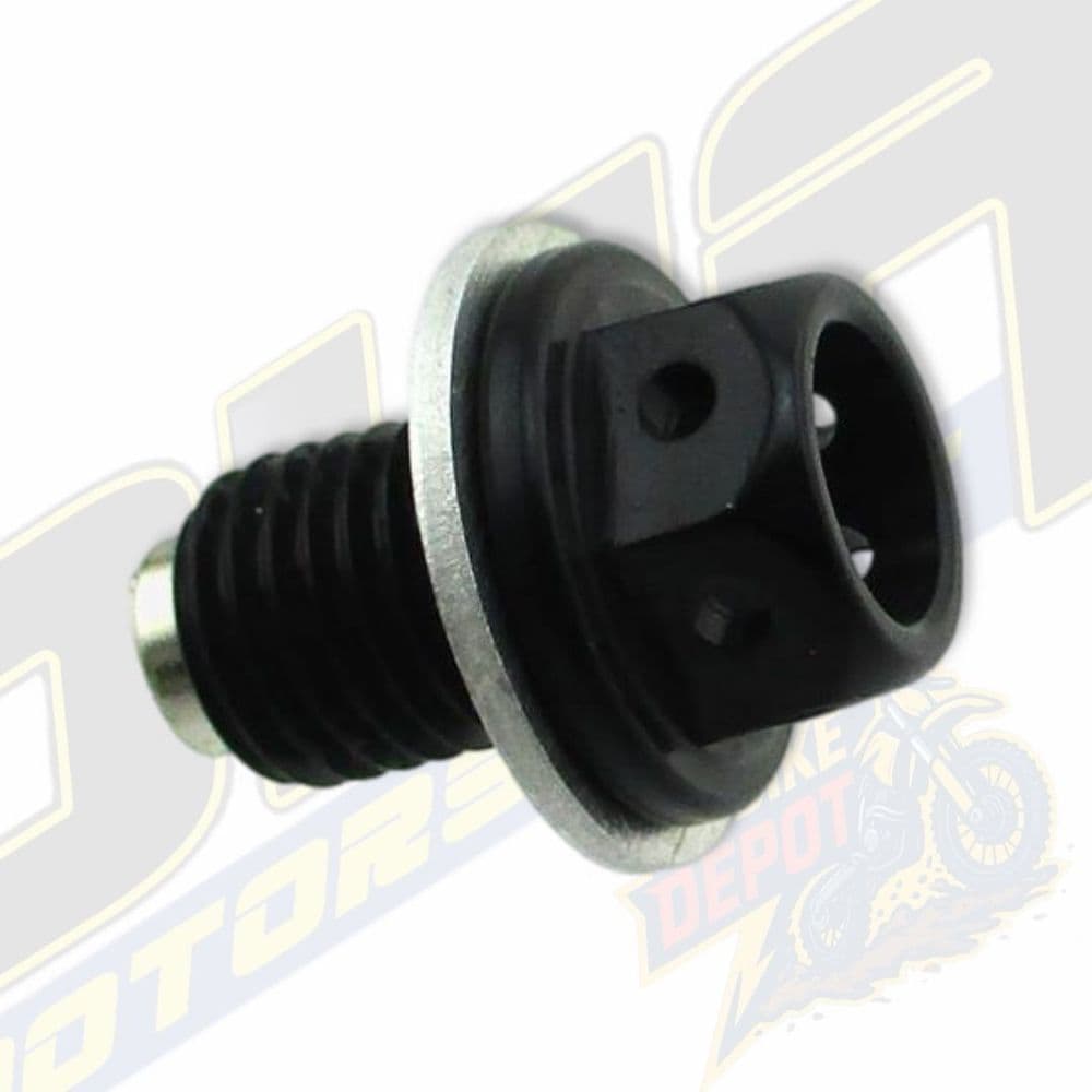 Magnetic Sump Drain Bolt for Stomp Pit Bikes - BLACK
