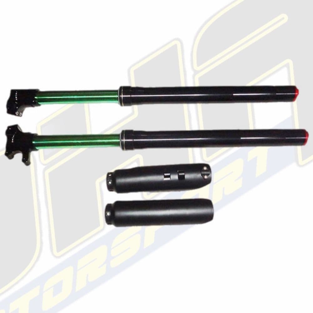 Marzocchi USD Front Forks for CRF70 Frame / Style Pit Bike - Black / Oil Slick 735mm