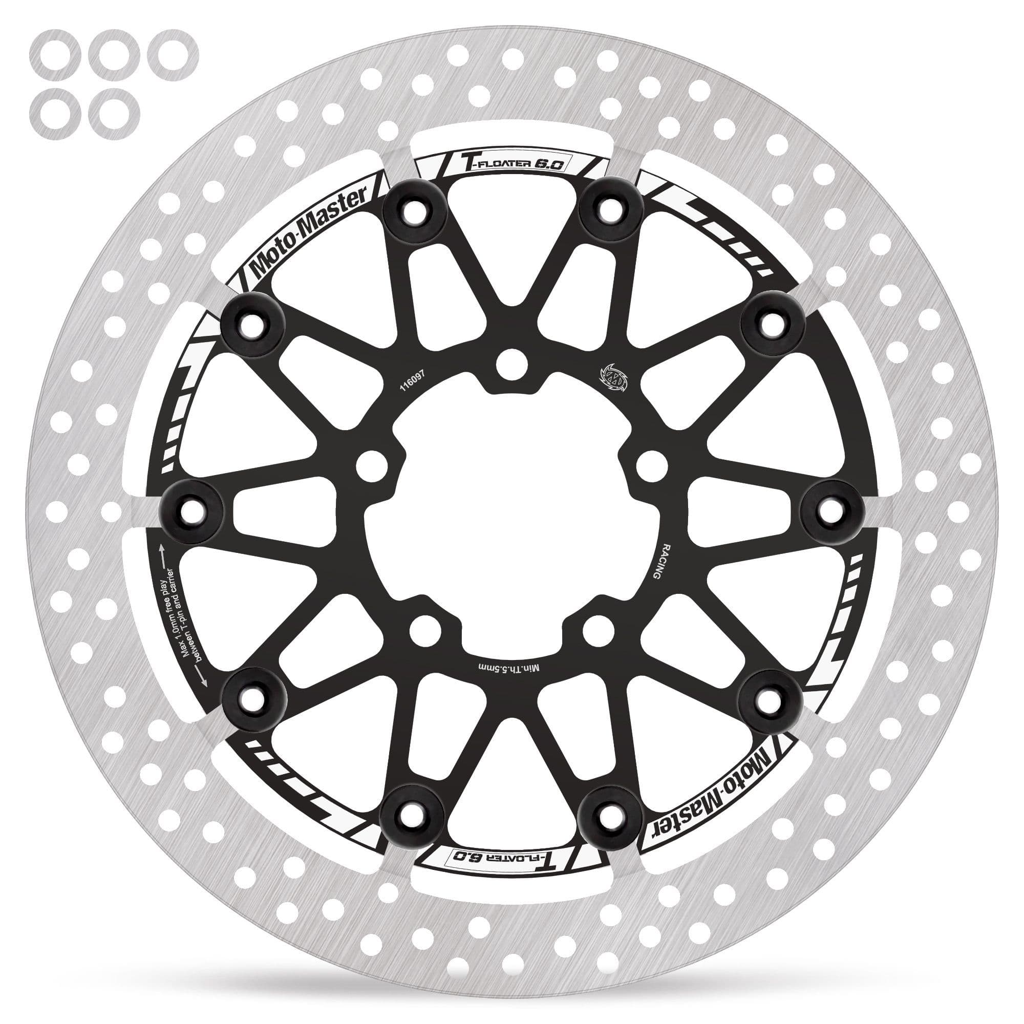 Moto Master HALO T-Floater 6mm Race Front Brake Discs - Kawasaki