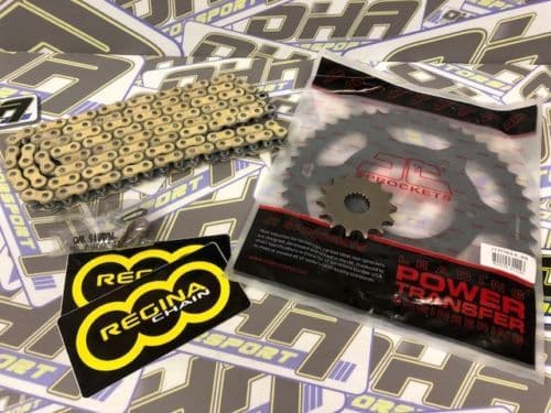 Regina Heavy Duty Chain & Sprocket Kit for Yamaha YZF-R125 - GOLD