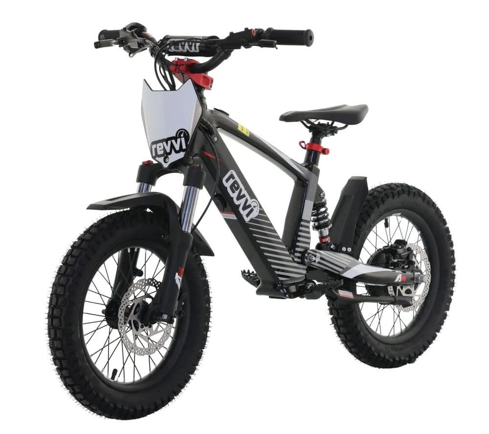 Revvi 16 XL Kids Electric Bike - BLACK