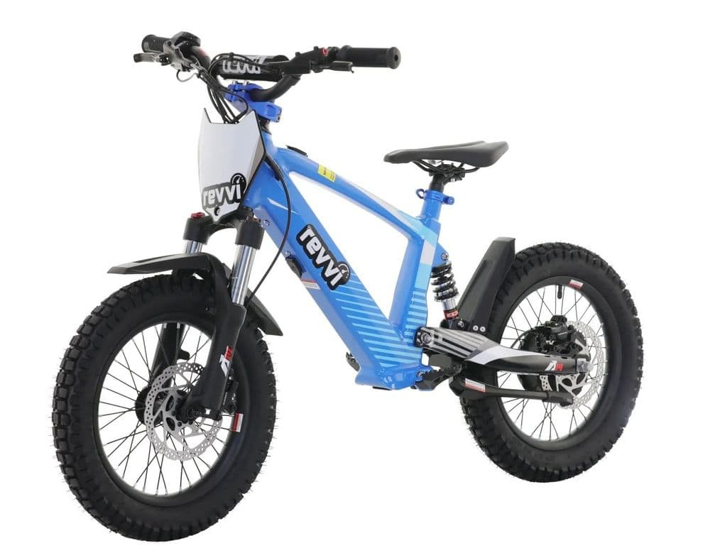 Revvi 16 XL Kids Electric Bike - BLUE