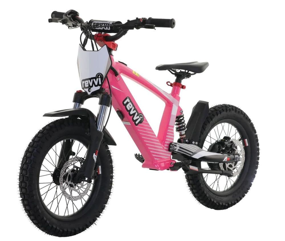 Revvi 16 XL Kids Electric Bike - PINK