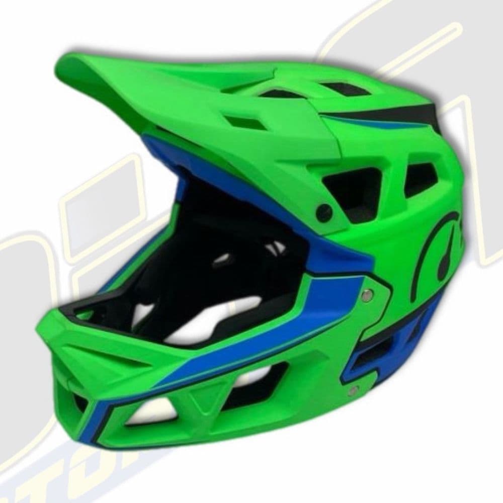 Revvi Kids Youth Lightweight Balance Bike Helmet - Green / Blue