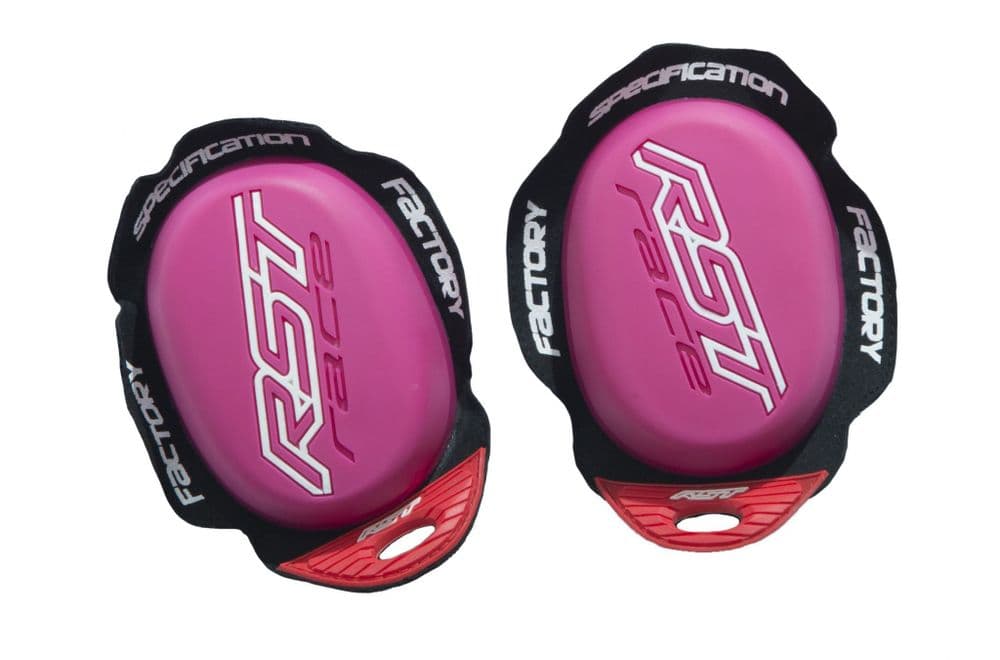 Pink Rst Gear RST Factory Knee Sliders Reverse Velcro - Pink