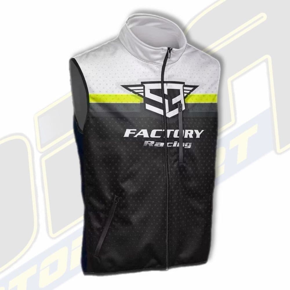 S3 Racing Collection Trials Gilet / Bodywarmer - Black / Yellow