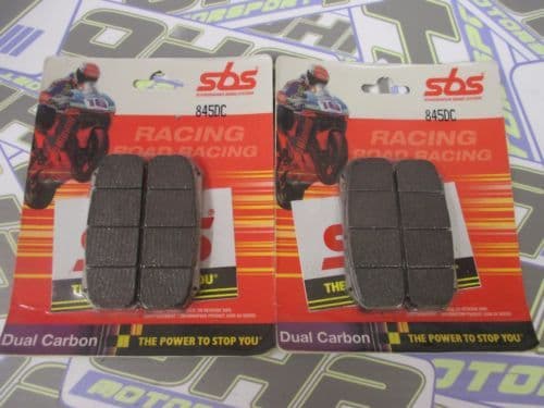 SBS Dual Carbon Race Front Brake Pads - Brembo Radial Monoblock XA8Y310/11
