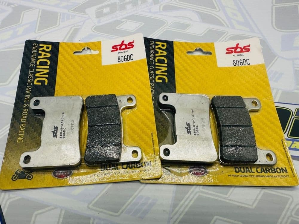 SBS 806DC Dual Carbon Race Brake Pads (Front) – For Suzuki GSXR 600 & 750 (2004-2010)