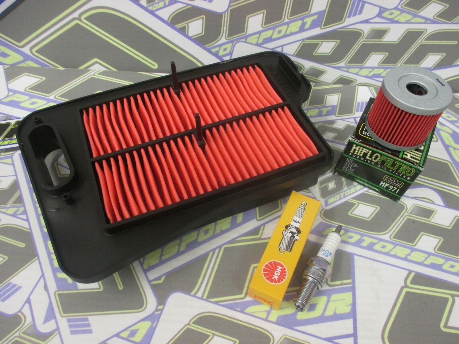 Pack Vidange Complet Pour Suzuki Burgman UH200 (07-16) - Filtre à Air, Filtre à Huile Hiflo Et Bougie