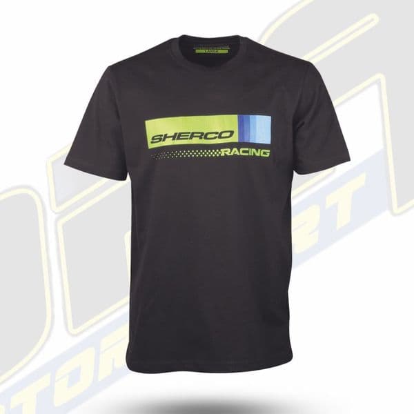 SHERCO Racing Fade T-Shirt - Black / Fluo Yellow