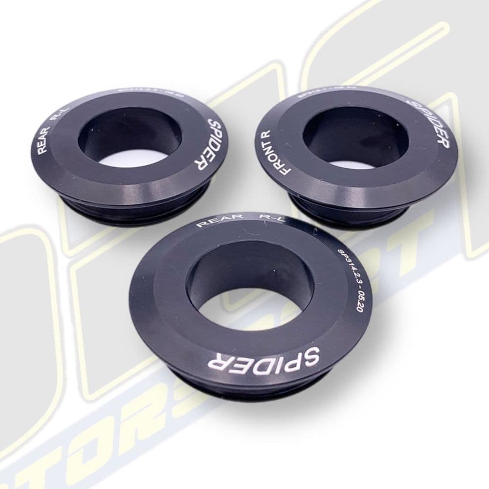 Captive Wheel Spacers (Silver) For Aprilia RSV4 Superbike 2009-2021 - AL6061 Aluminum