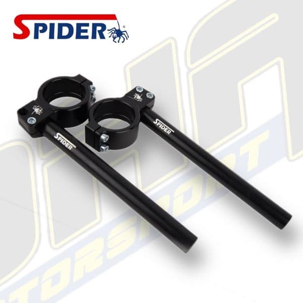 SPIDER Race Clip Ons / Handlebars - 43mm Offset