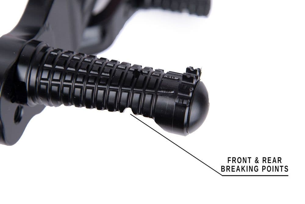 SPIDER Rearsets Replacement EVO Footpeg - BLACK