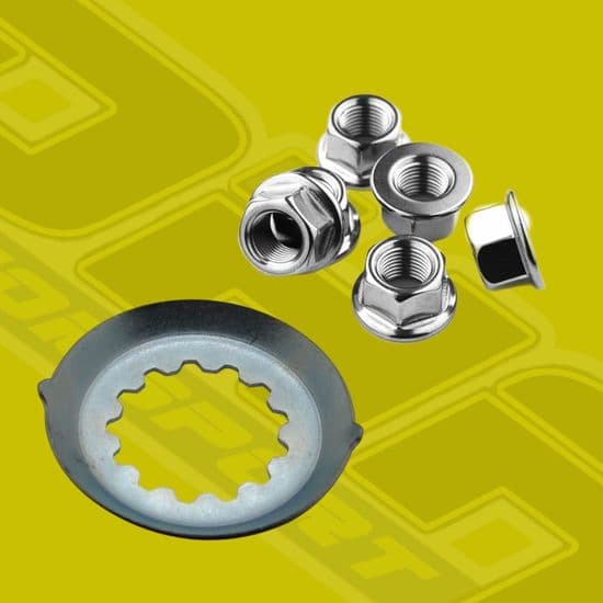 Sprocket Nuts, Tab Washers etc.
