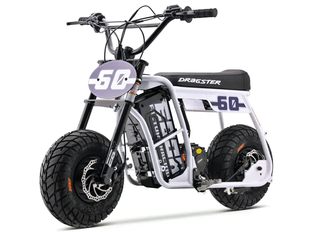 STOMP EBOX Dragstar 60 Electric Mini Bike - WHITE