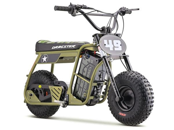 STOMP EBOX Dragstar Electric Mini Bike - Khaki