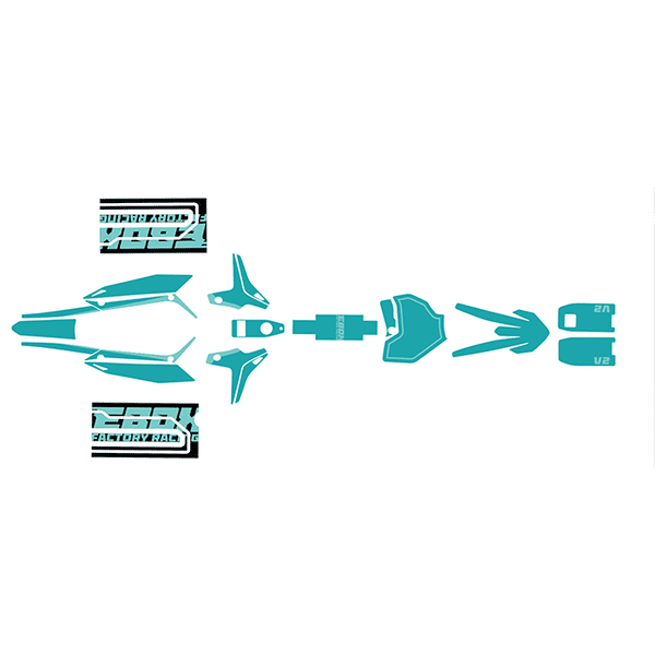 STOMP EBOX V2 Graphics / Sticker Kit - TEAL BLUE