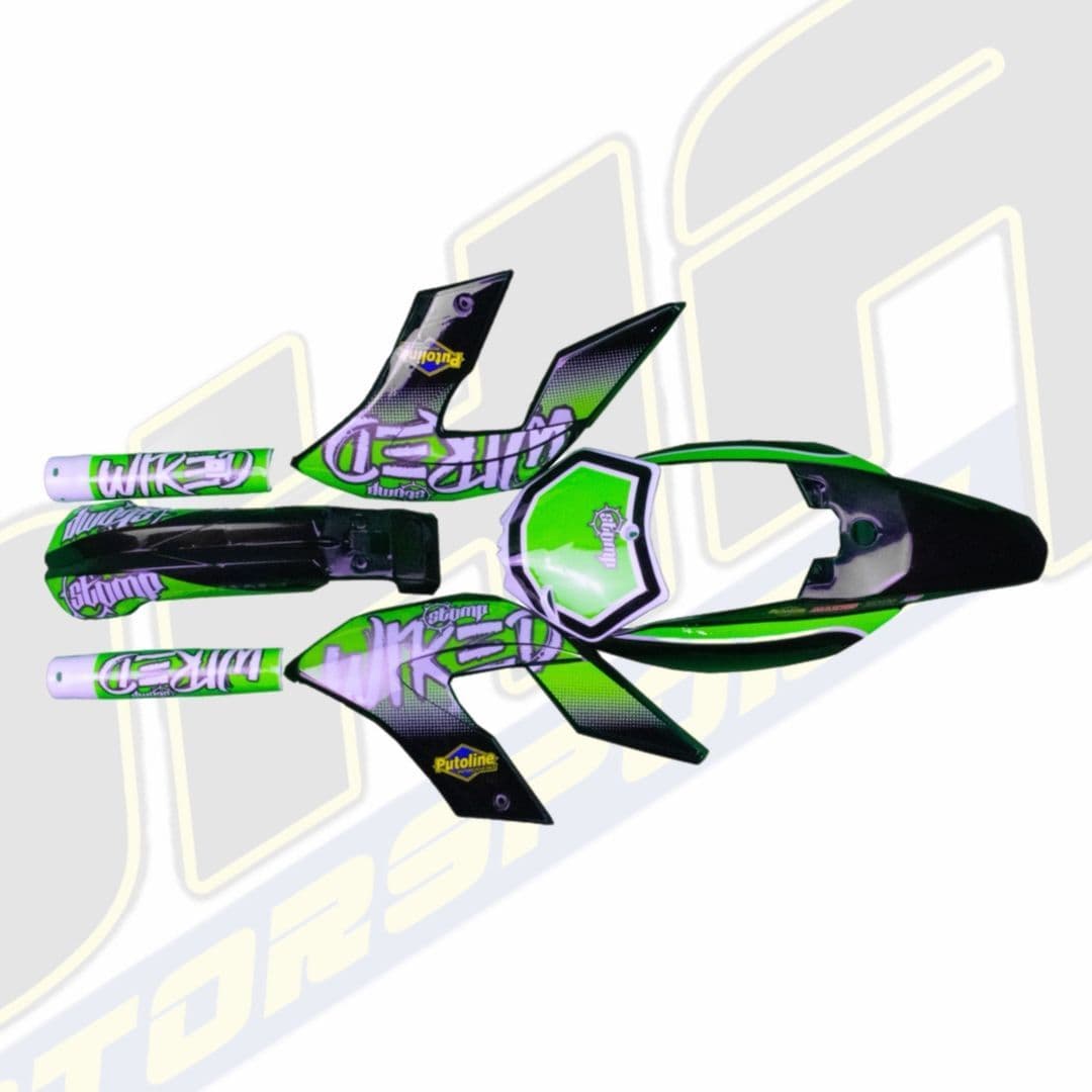 STOMP EBOX Wired Full Plastics & Graphics Kit - Green