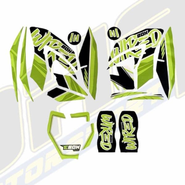 STOMP EBOX Wired Graphics / Sticker Kit - Green