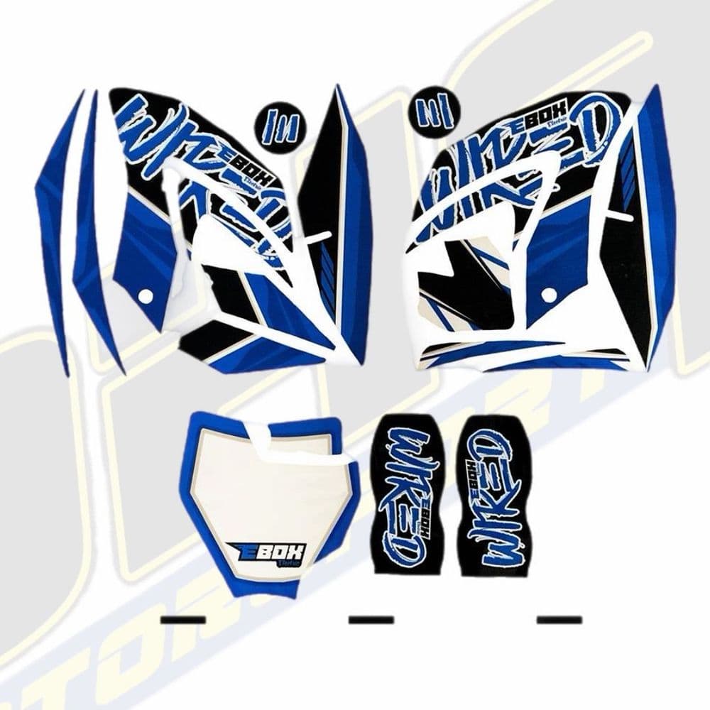 STOMP EBOX Wired Graphics / Sticker Kit - Midnight Blue