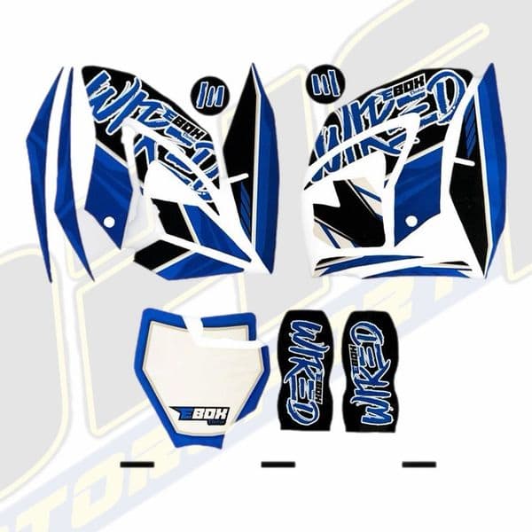 STOMP EBOX Wired Graphics / Sticker Kit - Midnight Blue