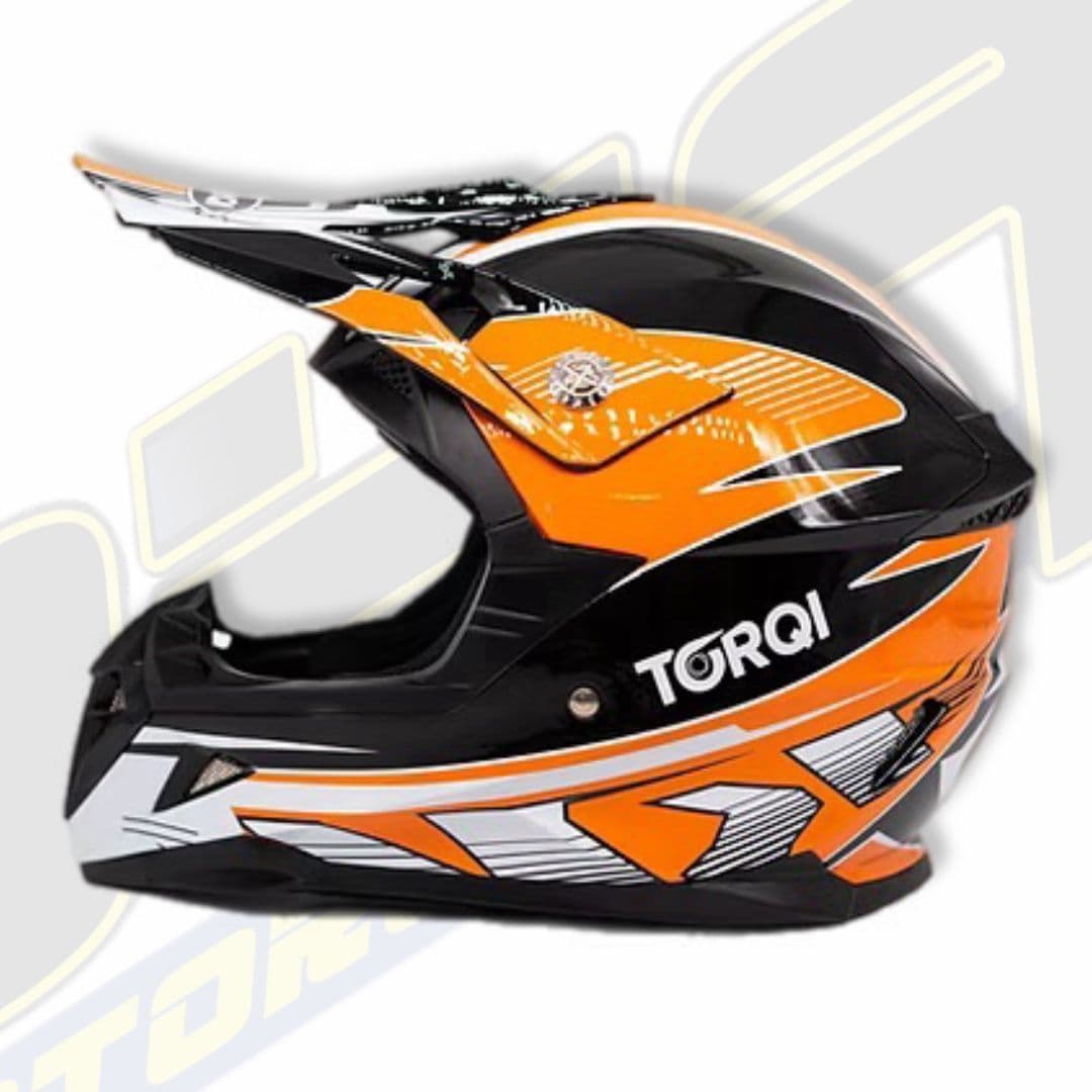Torqi Revvi Kids Youth MX Motocross / Balance Bike Helmet - Orange