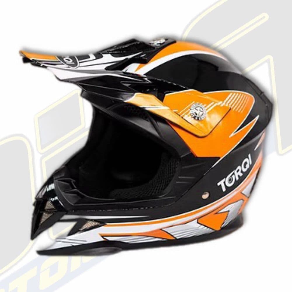 Torqi Revvi Kids Youth MX Motocross / Balance Bike Helmet - Orange