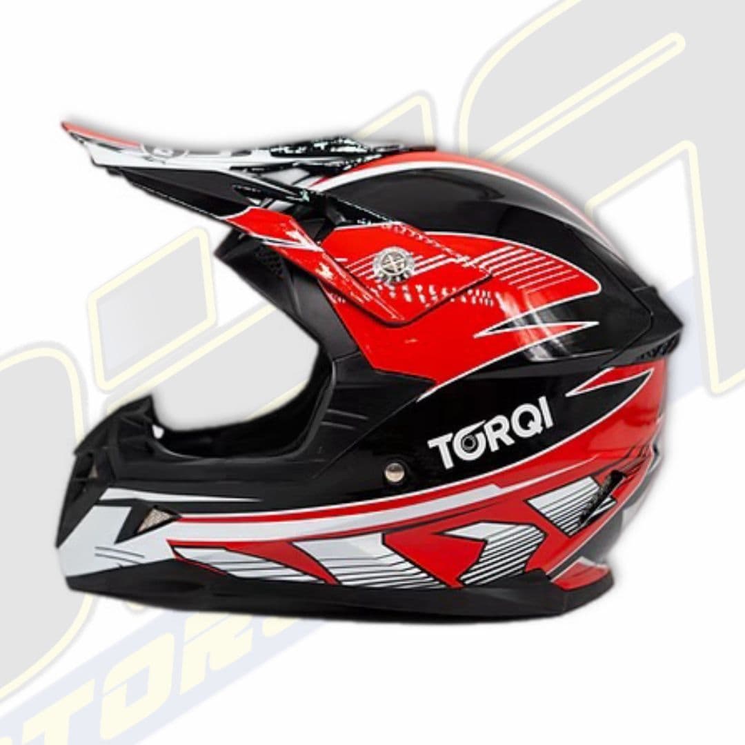 Torqi Revvi Kids Youth MX Motocross / Balance Bike Helmet - RED