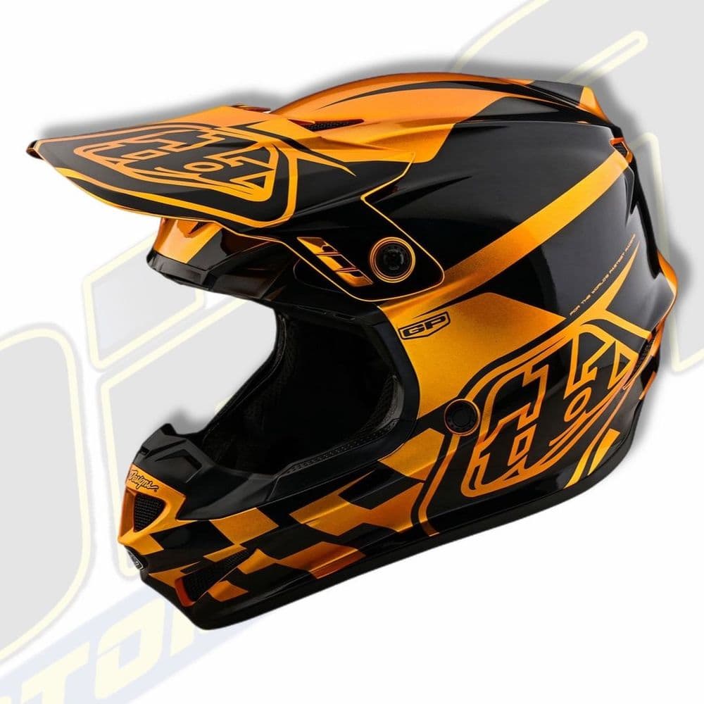 Troy Lee Designs TLD GP Motocross MX Helmet - Check Up Gold / Black