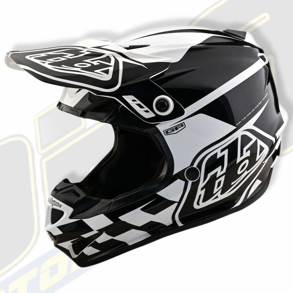 Troy Lee Designs TLD GP Motocross MX Helmet - Check Up White / Black