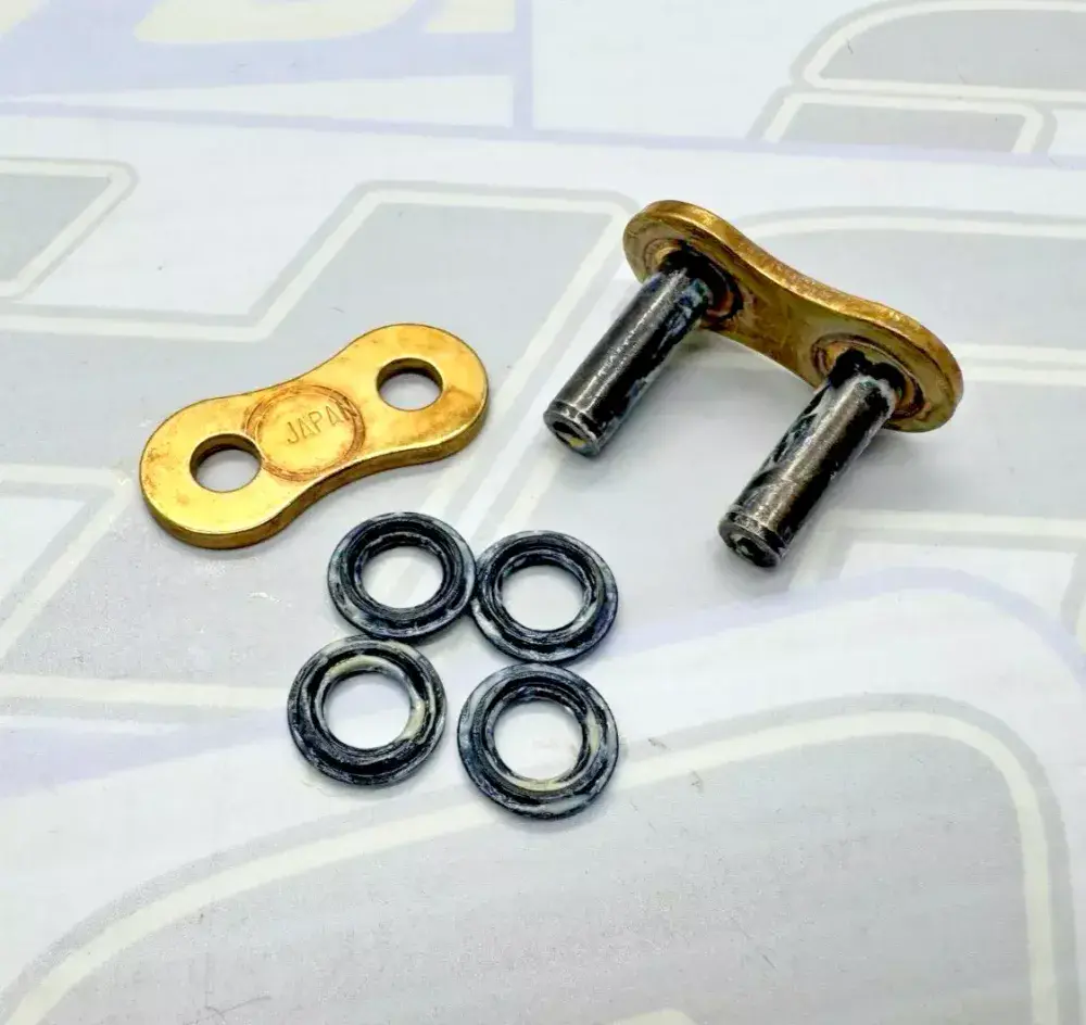 Tsubaki Racing Pro Race 520 Rivet Type Chain Joining Link - Gold