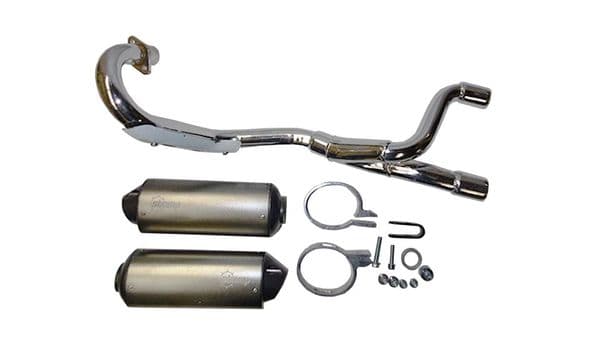 Twin Oval Exhaust System for Stomp Z3 / CRF70 Pit Bikes