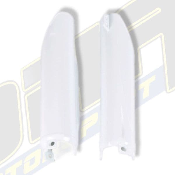 UFO Fork Guards - Honda CR125R CR125 R 1991-2007 - WHITE