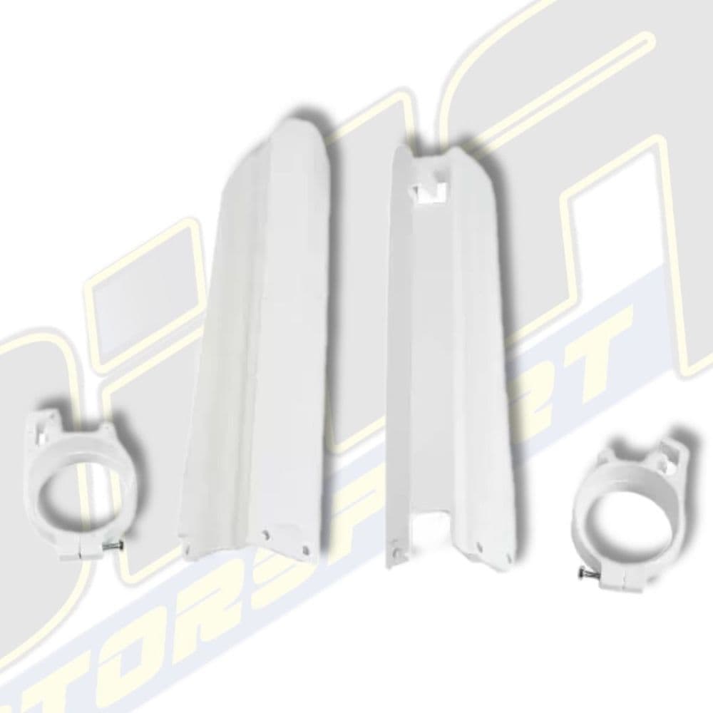 UFO Fork Guards - Yamaha YZ125 YZ250 1996-2004 - White