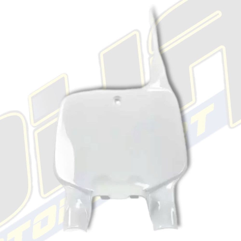 UFO Front Number Plate for Kawasaki KX250 1996-2002 - WHITE