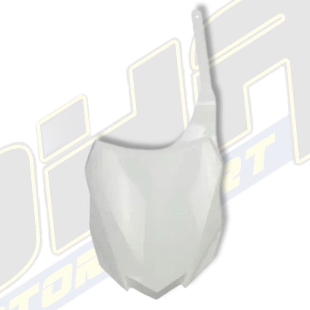 UFO Front Number Plate for Kawasaki KX250F 2013-2016 - WHITE