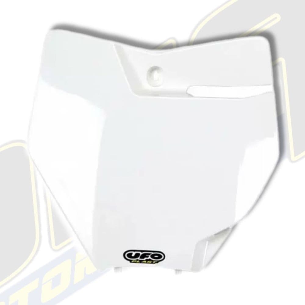 UFO Front Number Plate for KTM SX / SX-F 2016-2018 - WHITE