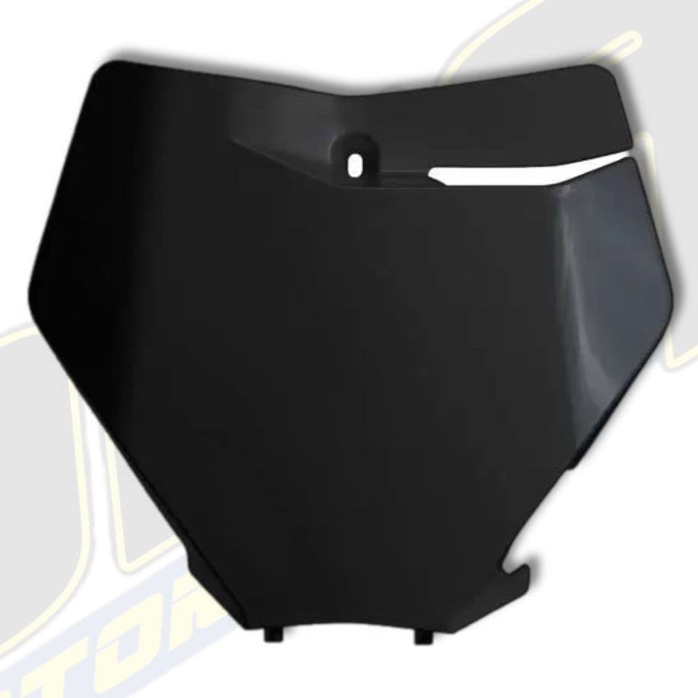 UFO Front Number Plate for KTM SX / SX-F 2019-2022 - BLACK
