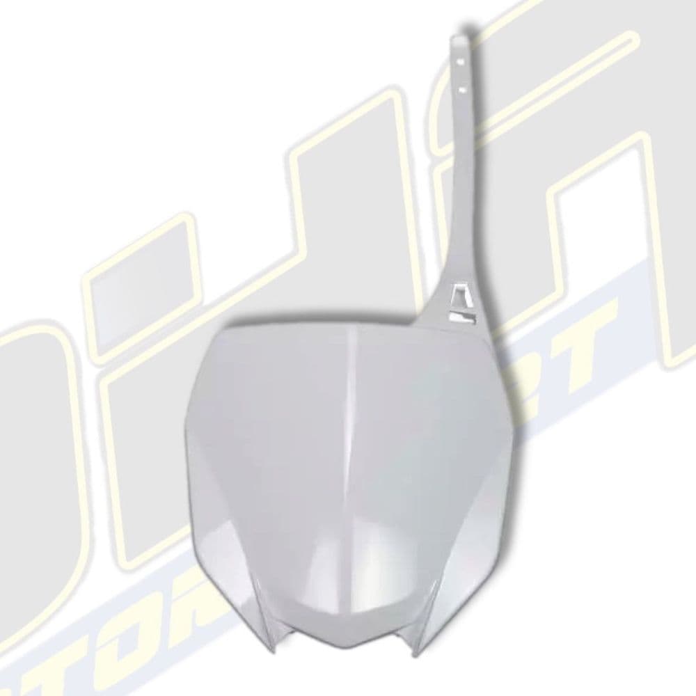 UFO Front Number Plate for Yamaha YZ450F 2019-2024 - WHITE