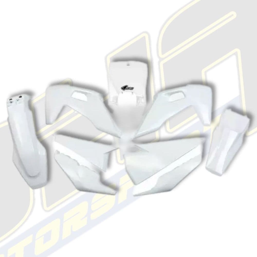 UFO Plastics Kit for Husqvarna TC125 TC250 2019-2022 - White