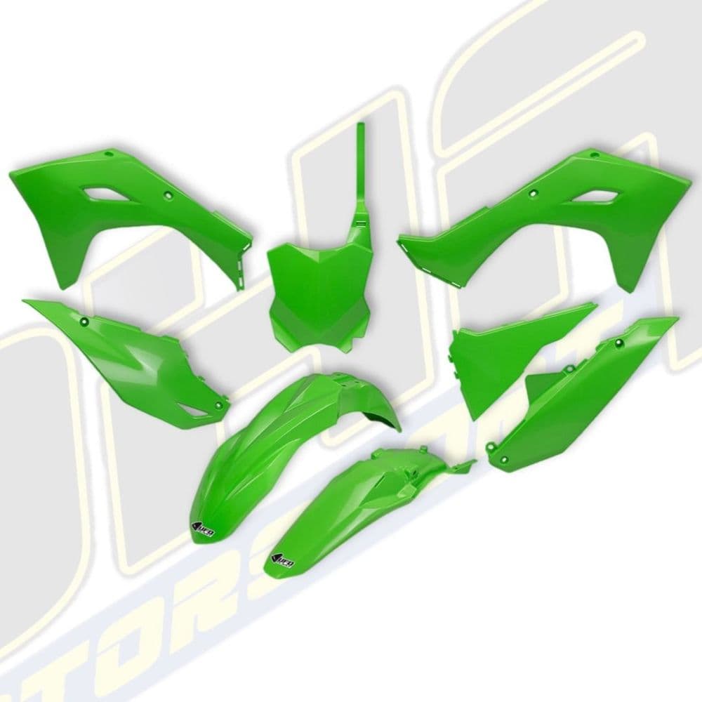 UFO Plastics Kit for Kawasaki KX450F 2024 2025 - OEM Replica Green