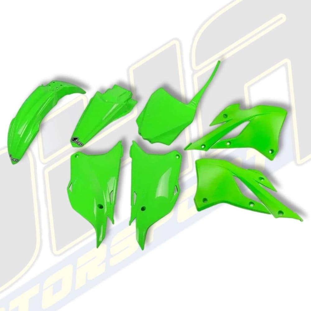 UFO Plastics Kit for Kawasaki KX85 2022-2025 - OEM Green