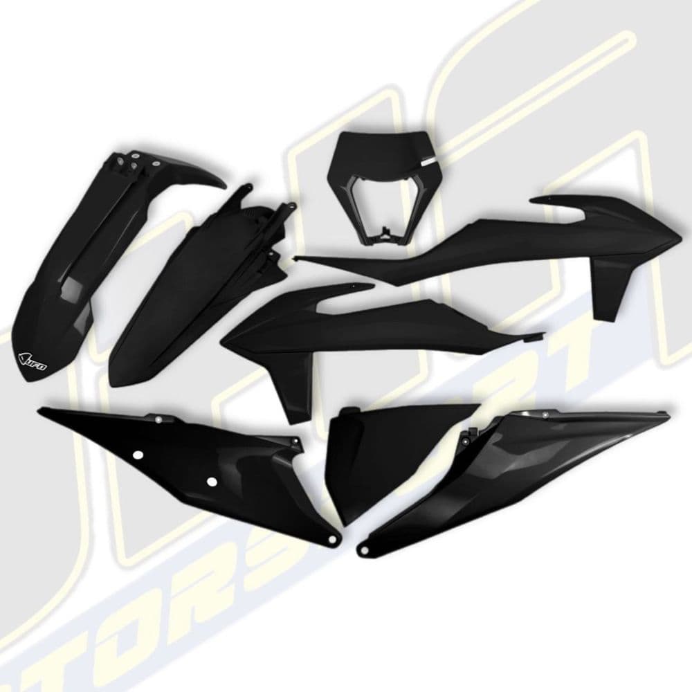 UFO Plastics Kit for KTM EXC-F 250 350 450 500 2020-2023 - BLACK