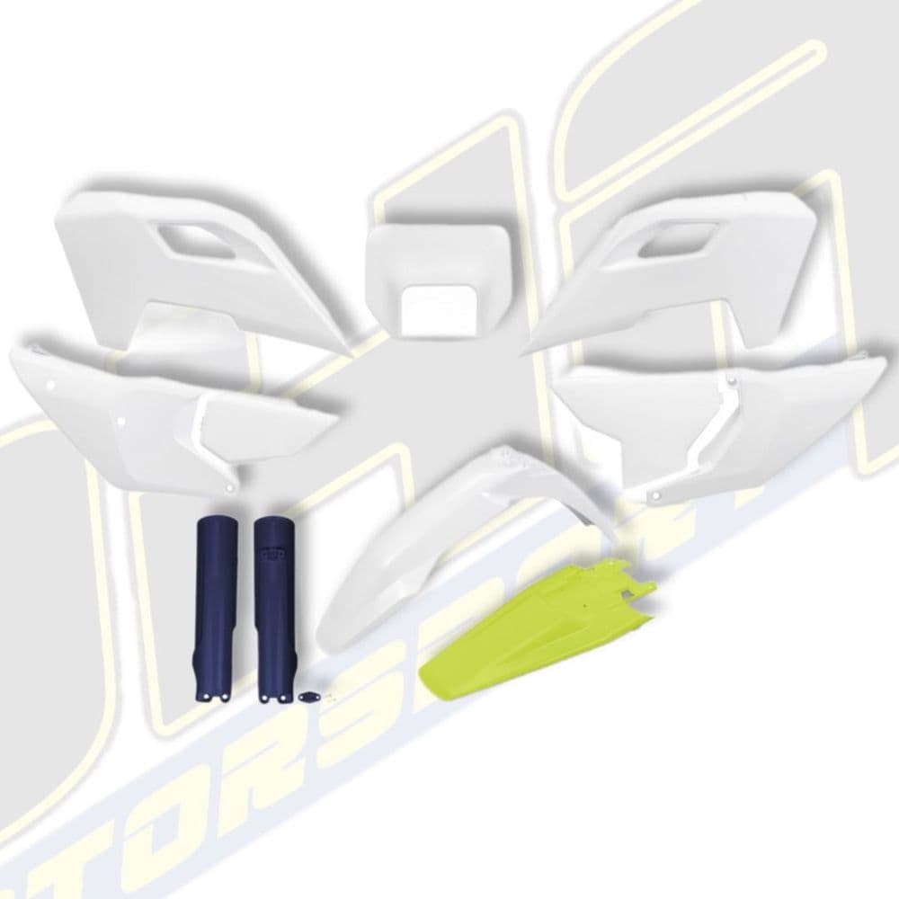 UFO Plastics Kit & Fork Guards for Husqvarna TE150 TE250 TE300 2024 2025 - OEM Replica