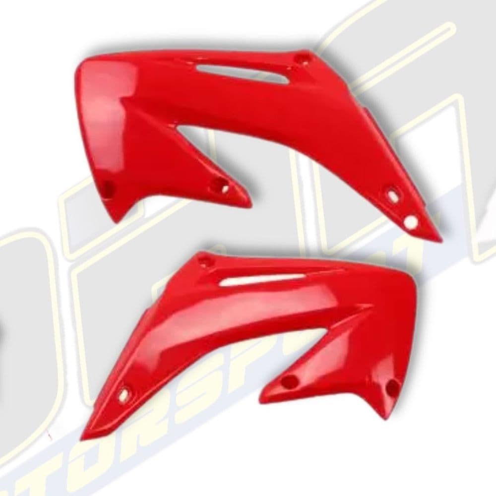 UFO Radiator Scoops / Covers for Honda CR250R CR250 R 2002-2007 - RED