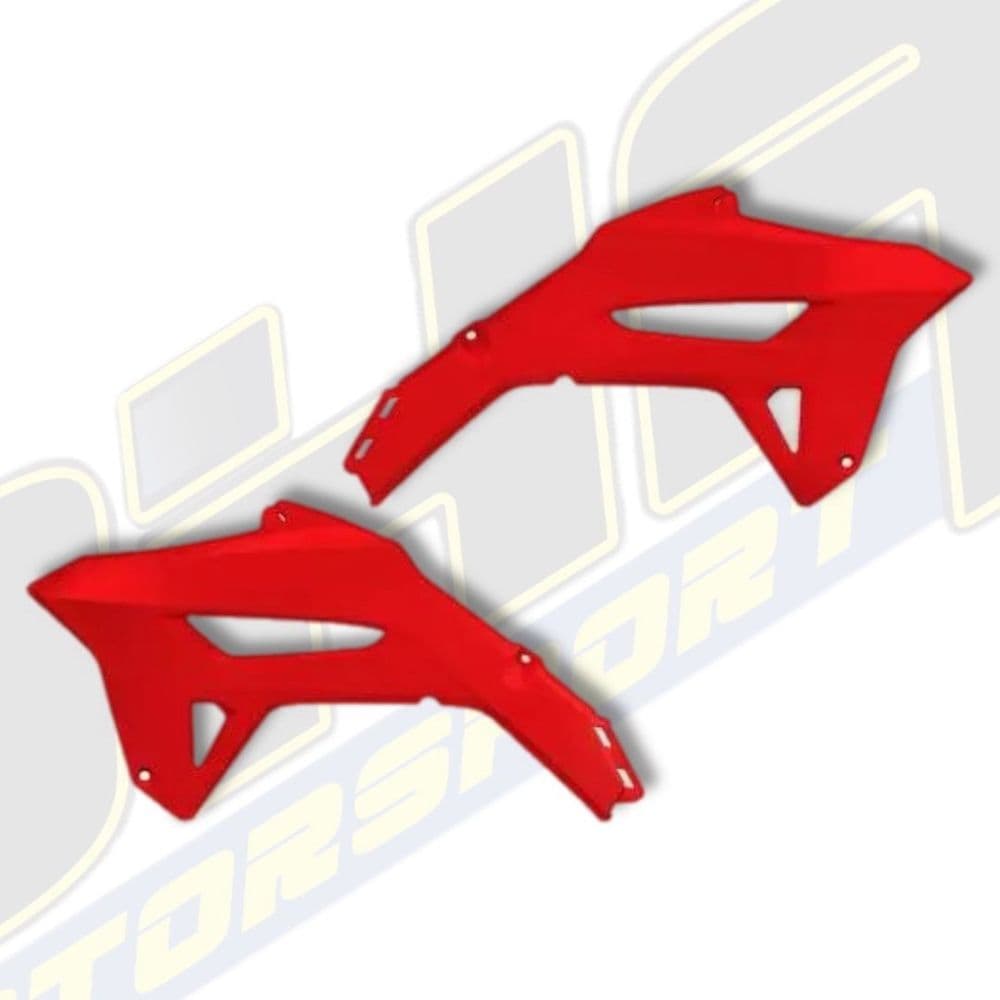 UFO Radiator Scoops / Covers for Honda CRF250R CRF250 R 2022-2024 - RED