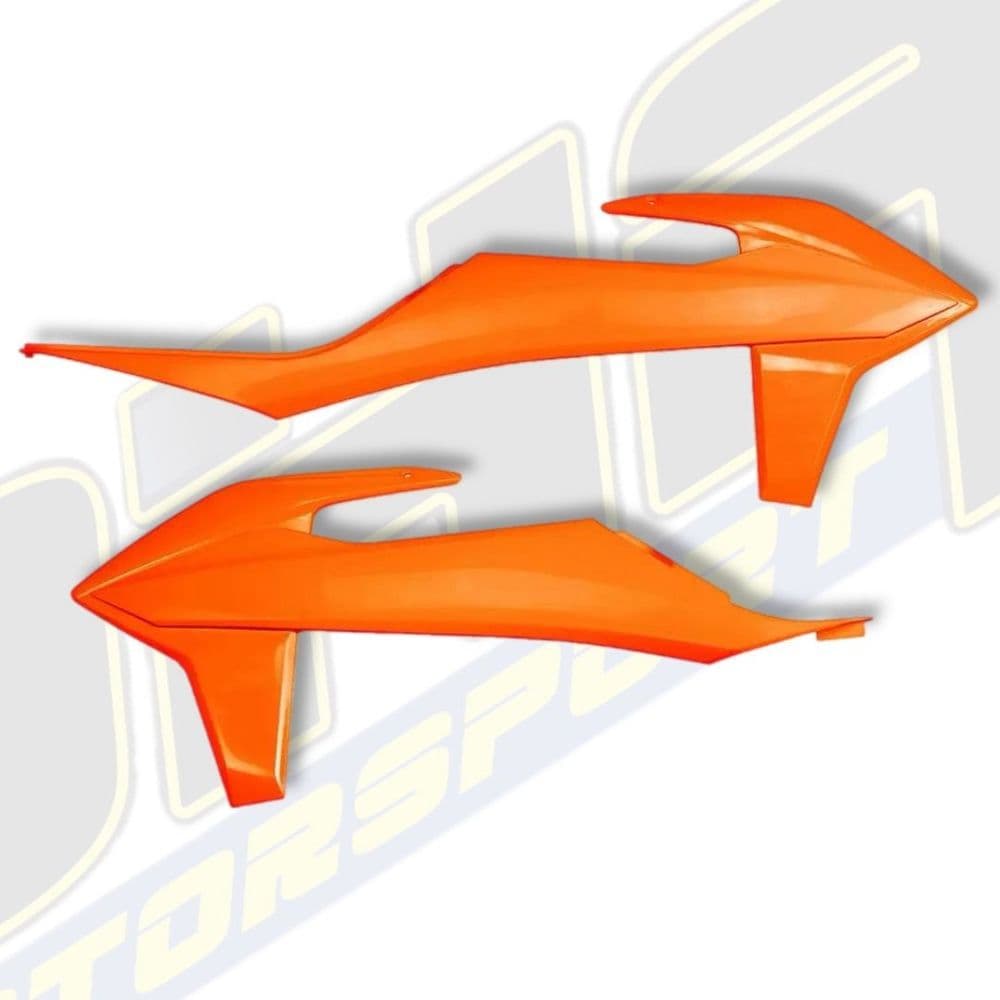 UFO Radiator Scoops / Covers for KTM SX / SX-F 125 150 250 300 350 450 2019-2022 - NEON ORANGE